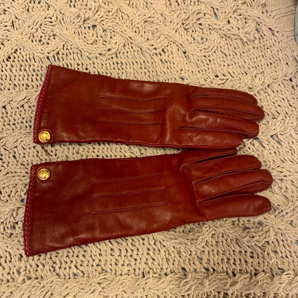 Coach Accessories - Coach Leather Gloves